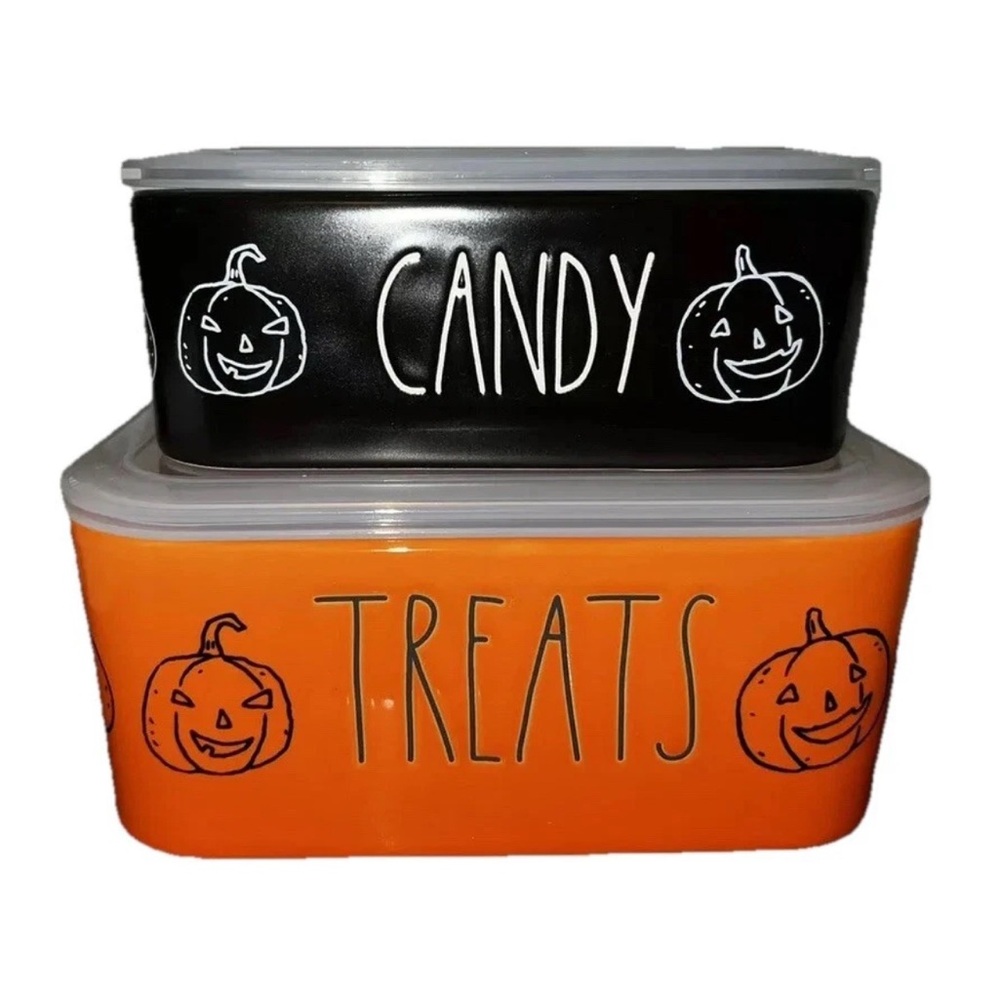 Rae Dunn Halloween Candy and Treats Containers Exclusive HTF